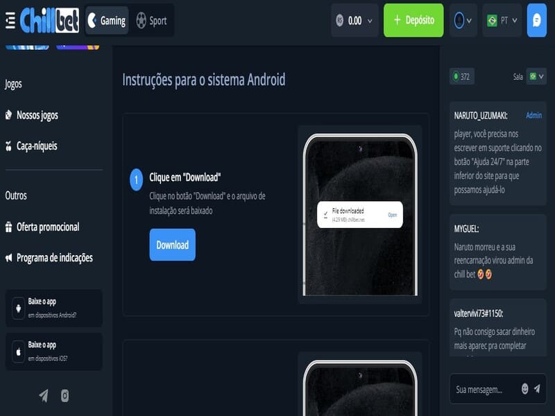 Posso jogar todos os jogos do cassino no aplicativo Chillbet?