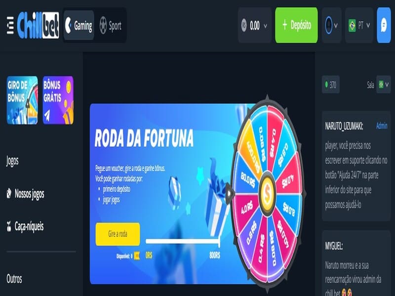 Roda da Fortuna Chillbet