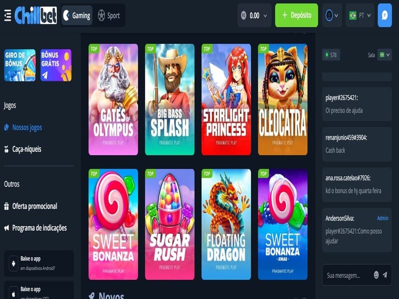 Experimente o Chillbet Casino