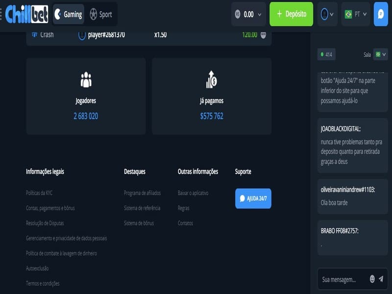 Vale a pena jogar na Chillbet?