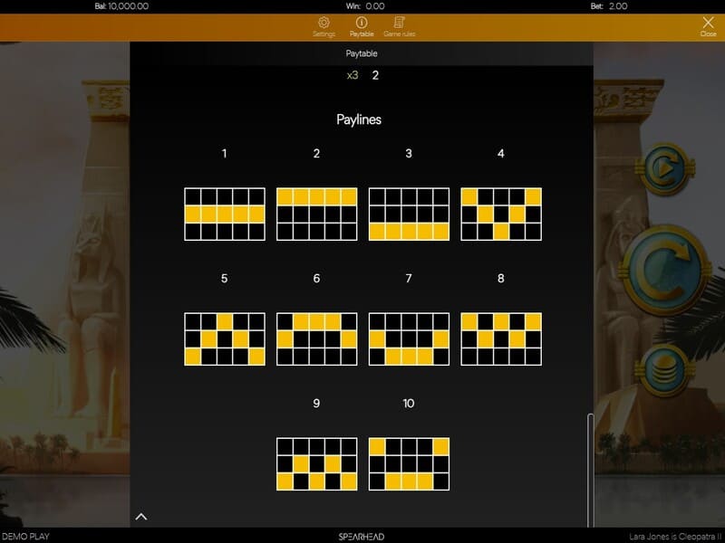 Características de Lara Jones is Cleopatra II online