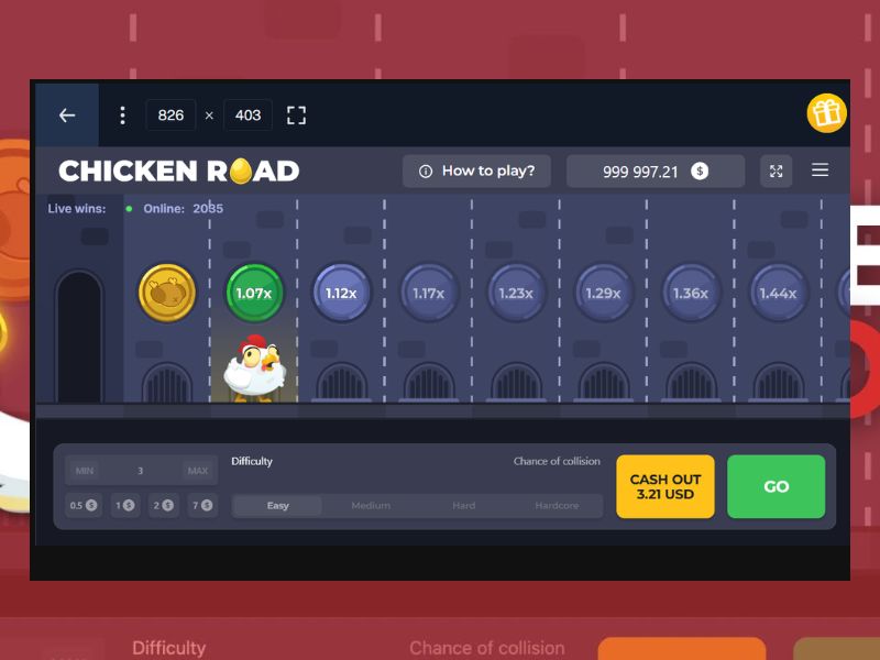 Características del juego online Chicken Road