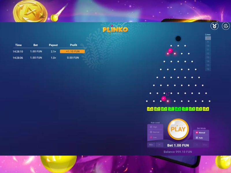 Estrategias para jugar a Plinko online